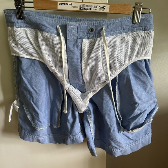 J. Crew Men’s Tab Swim Short. Size 30. Light Blue - Picture 2 of 6